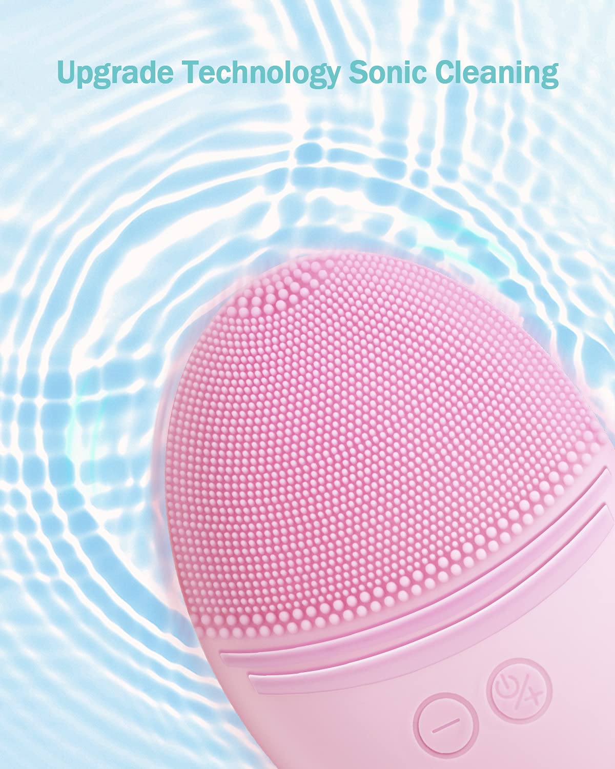 TRUNIUM Sonic Facial Cleansing Brush Made with Ultra Hygienic Soft Sil   Trunium